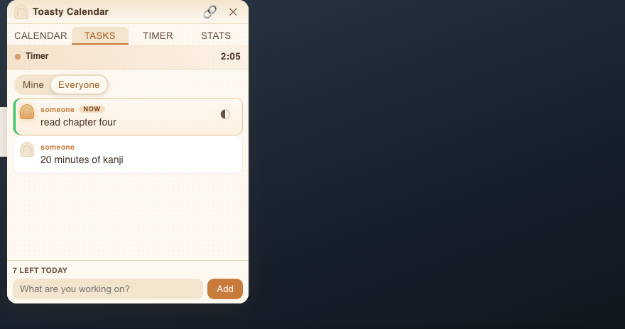 The Tasks tab showing two viewer tasks, one marked NOW